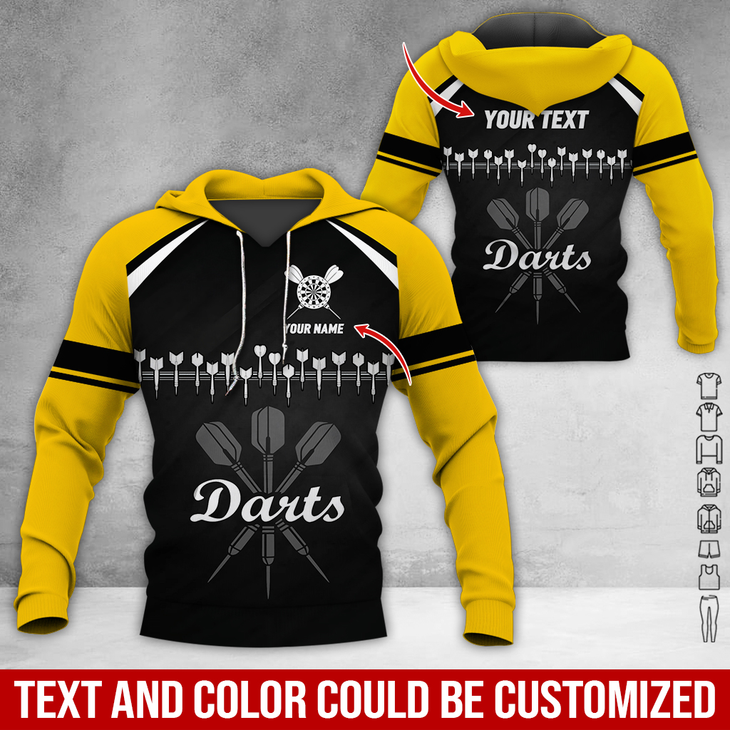Customized Darts Premium Hoodie, Darts Arranged According To Musical Notes Hoodie, Perfect Gift For Darts Lovers, Friend, Family