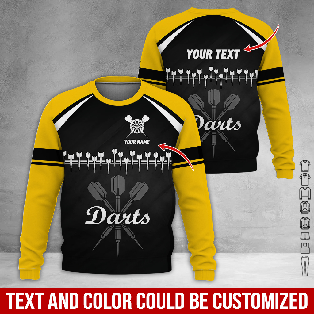 Customized Darts Sweatshirt, Darts Arranged According To Musical Notes Shirts, Darts Pattern Shirts, Perfect Gift For Darts Lovers, Friend, Family
