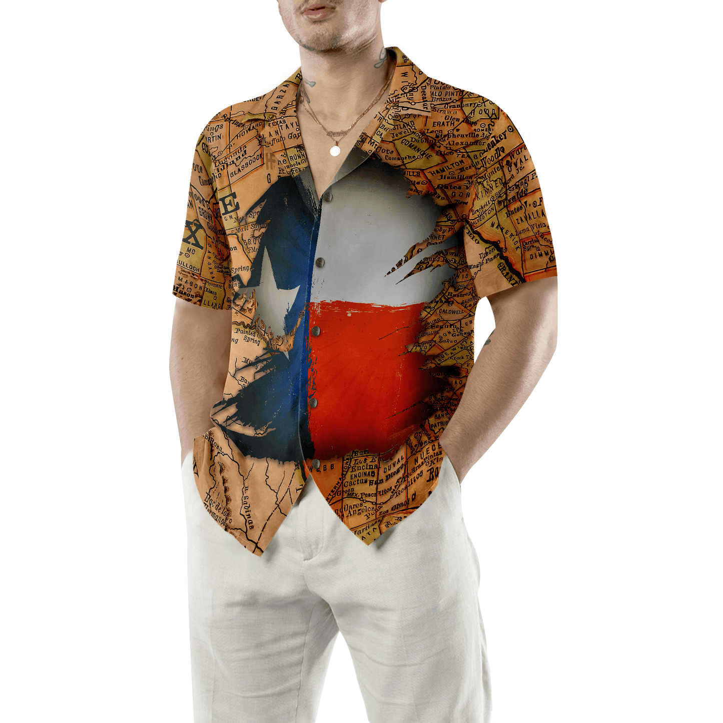 Texas Map Vintage Texas Hawaiian Shirt, Summer Aloha Shirt Perfect Gift For Men Women, Unique Texas Shirt For Texas Lovers - Amzanimalsgift