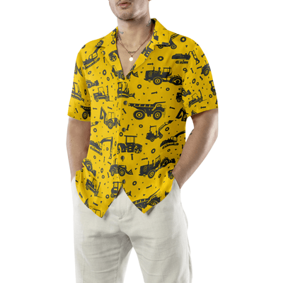 Tractor Hawaiian Shirt, Heavy Tractor Aloha Shirt For Men - Gift For Tractor, Family, Friends - Amzanimalsgift