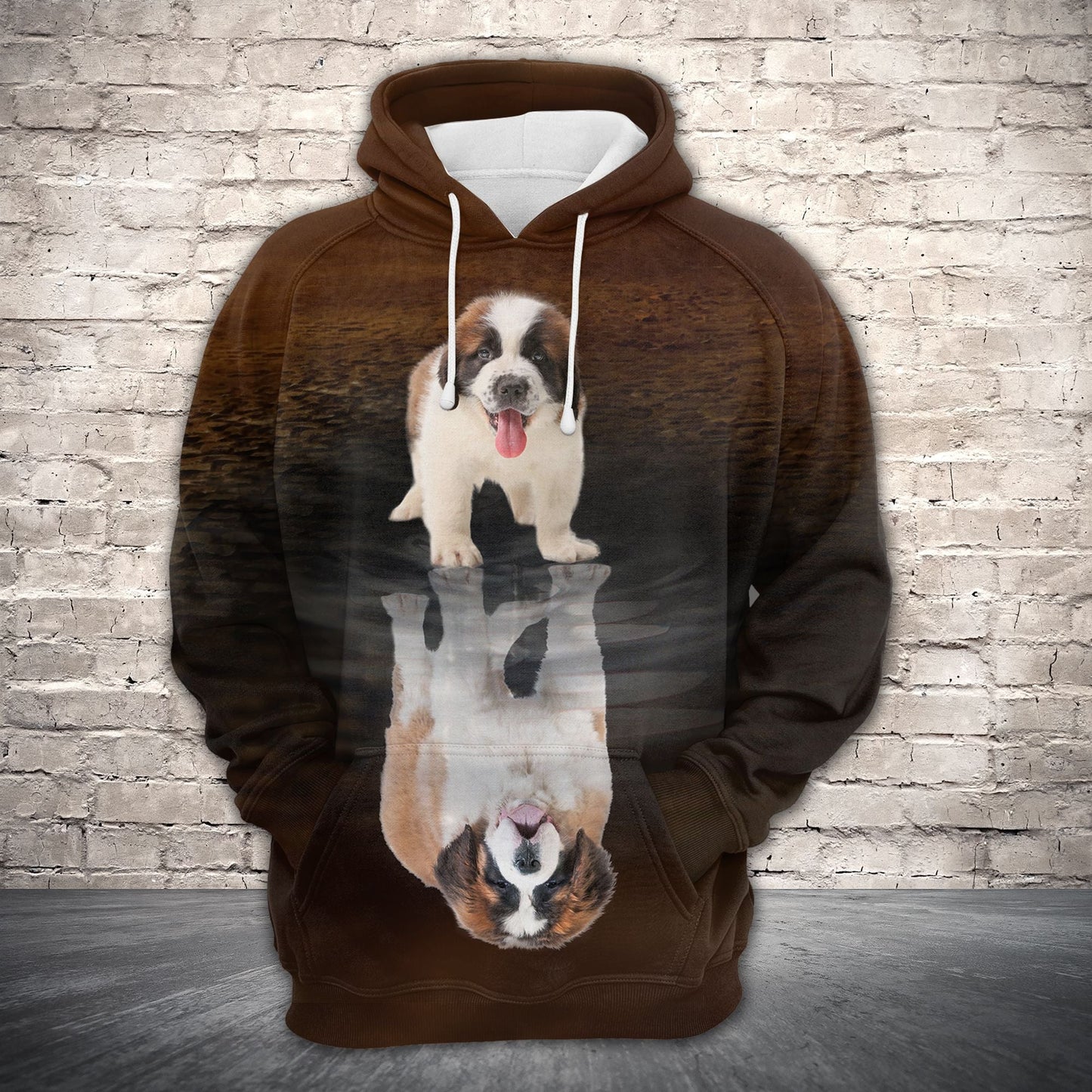 Saint Bernard Dog Pullover Premium Hoodie, Perfect Outfit For Men And Women On Christmas New Year Autumn Winter