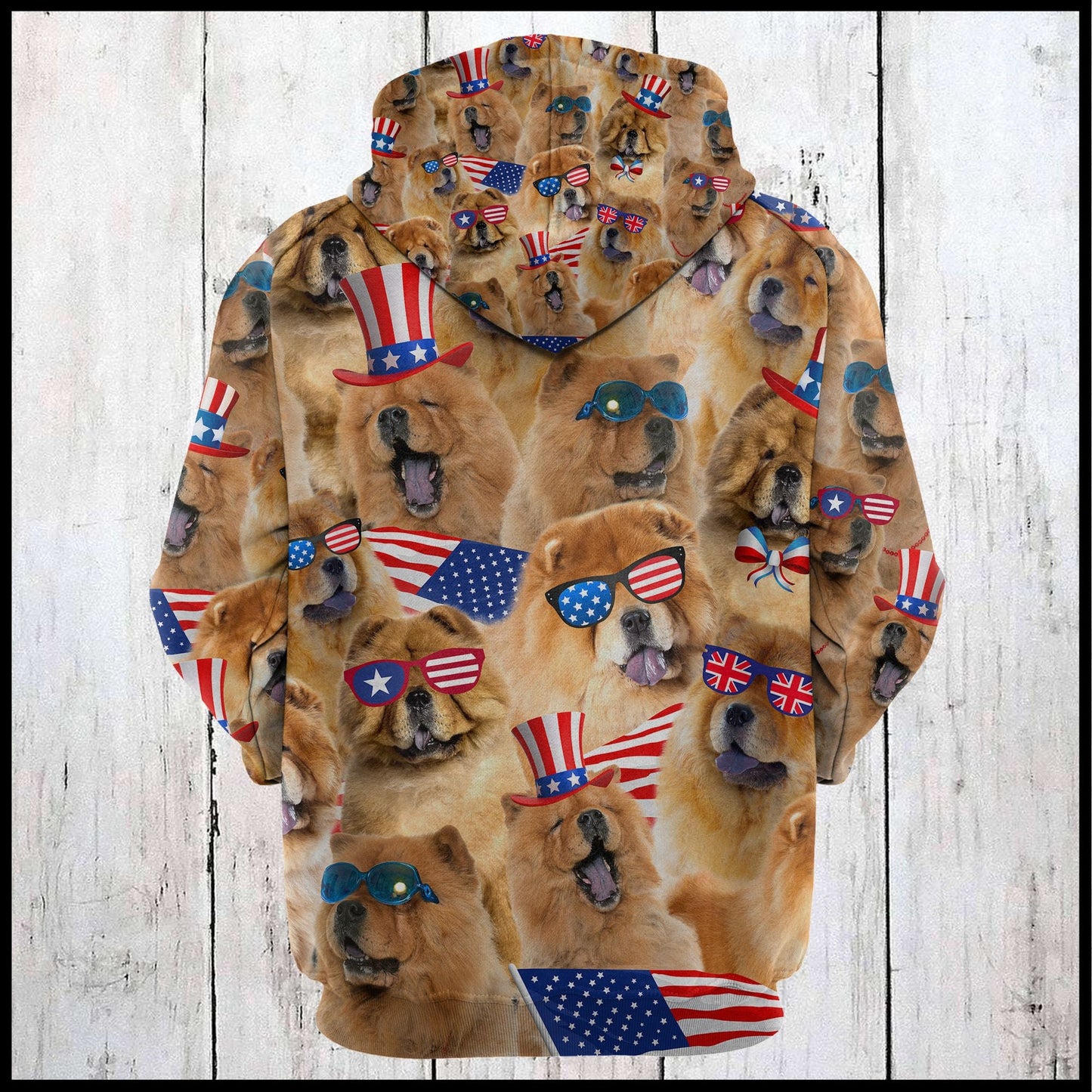 Chow Chow USA Awesome Pullover Premium Hoodie 4th of July, Perfect Outfit For Men And Women On Christmas New Year Autumn Winter
