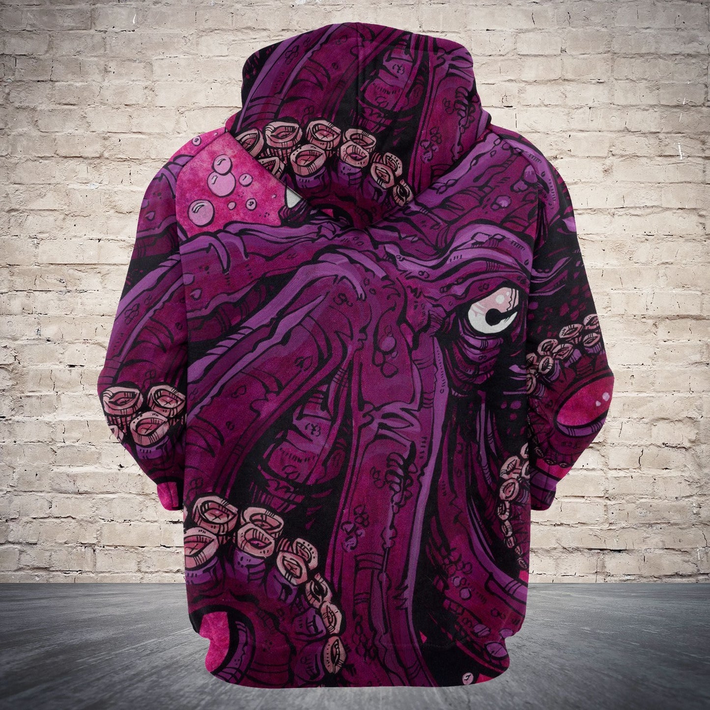 Pink Octopus Pullover Premium Hoodie, Perfect Outfit For Men And Women On Christmas New Year Autumn Winter