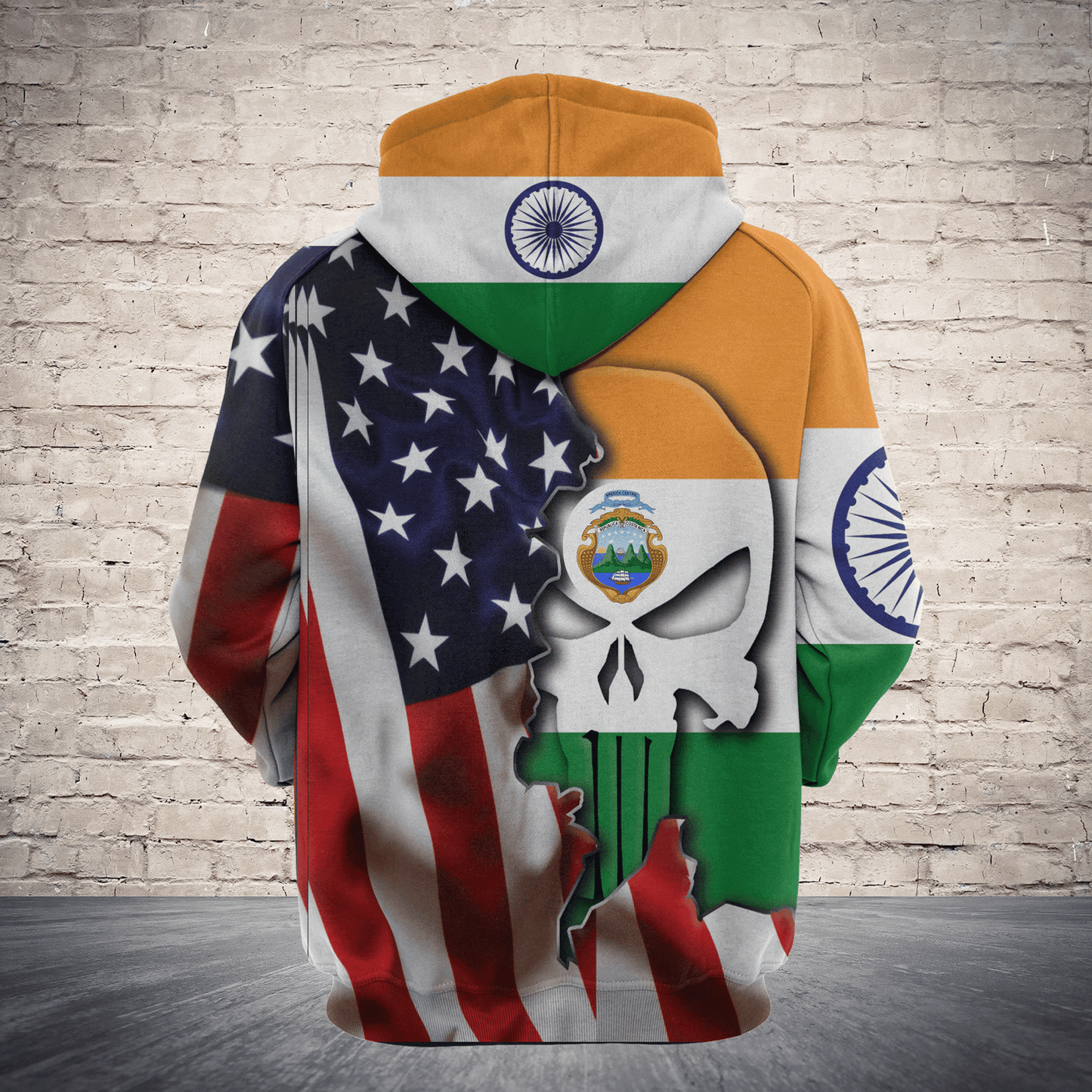 India Proud Skull Pullover Premium Hoodie, Perfect Outfit For Men And Women On Christmas New Year Autumn Winter