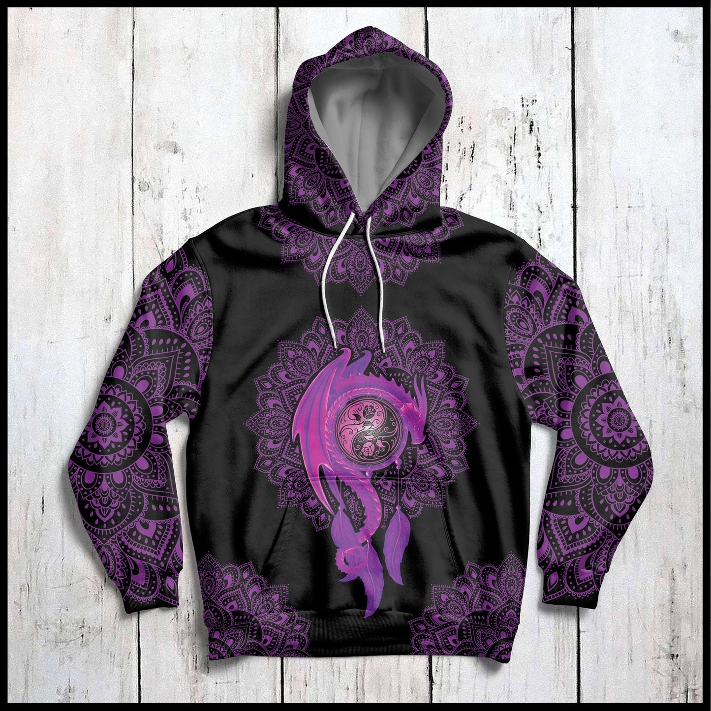 Purple Dragon Pullover Premium Hoodie, Perfect Outfit For Men And Women On Christmas New Year Autumn Winter