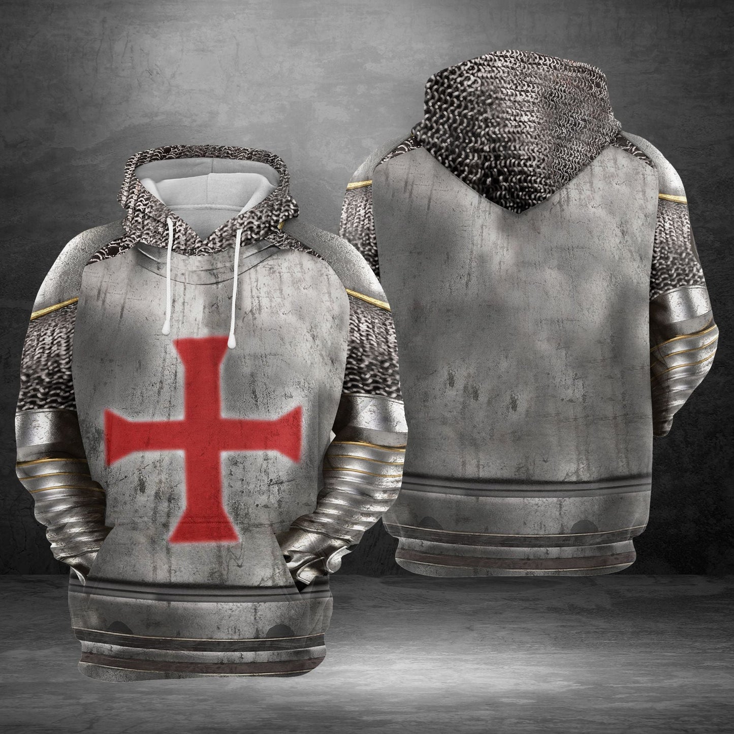 Crusader Knight Pullover Premium Hoodie, Perfect Outfit For Men And Women On Christmas New Year Autumn Winter