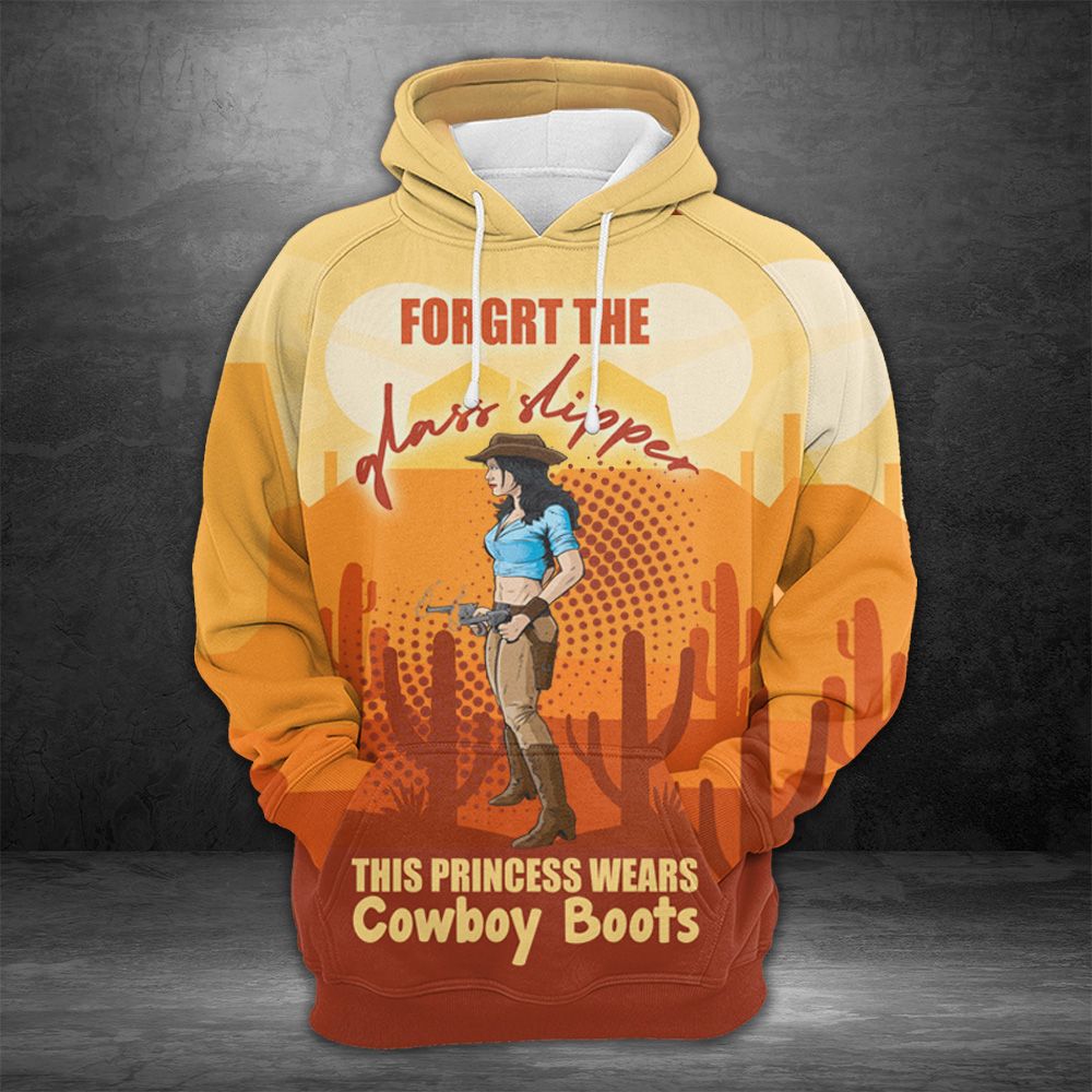 Cowboy Girl Pullover Premium Hoodie Forget The Glass Shipper, Perfect Outfit For Men And Women On Christmas New Year Autumn Winter