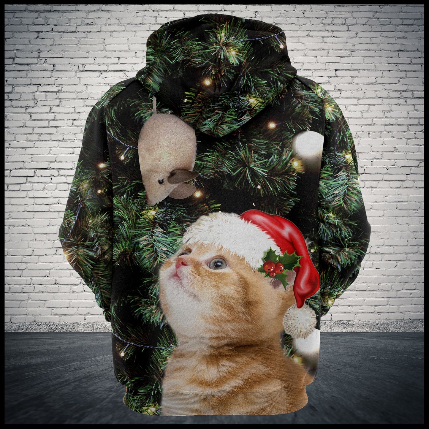 Awesome Kitty Christmas Pullover Premium Hoodie, Perfect Outfit For Men And Women On Christmas New Year Autumn Winter