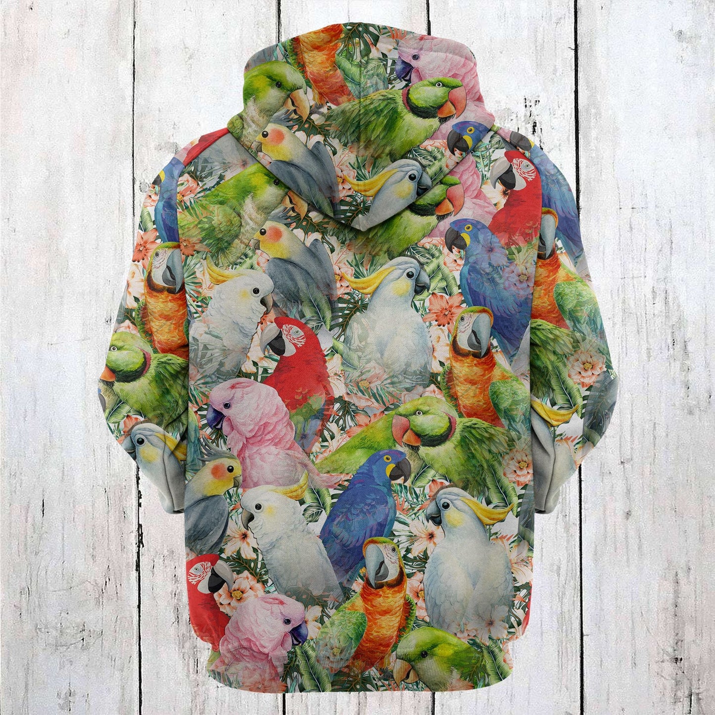 Colorful Parrot Pullover Premium Hoodie, Perfect Outfit For Men And Women On Christmas New Year Autumn Winter