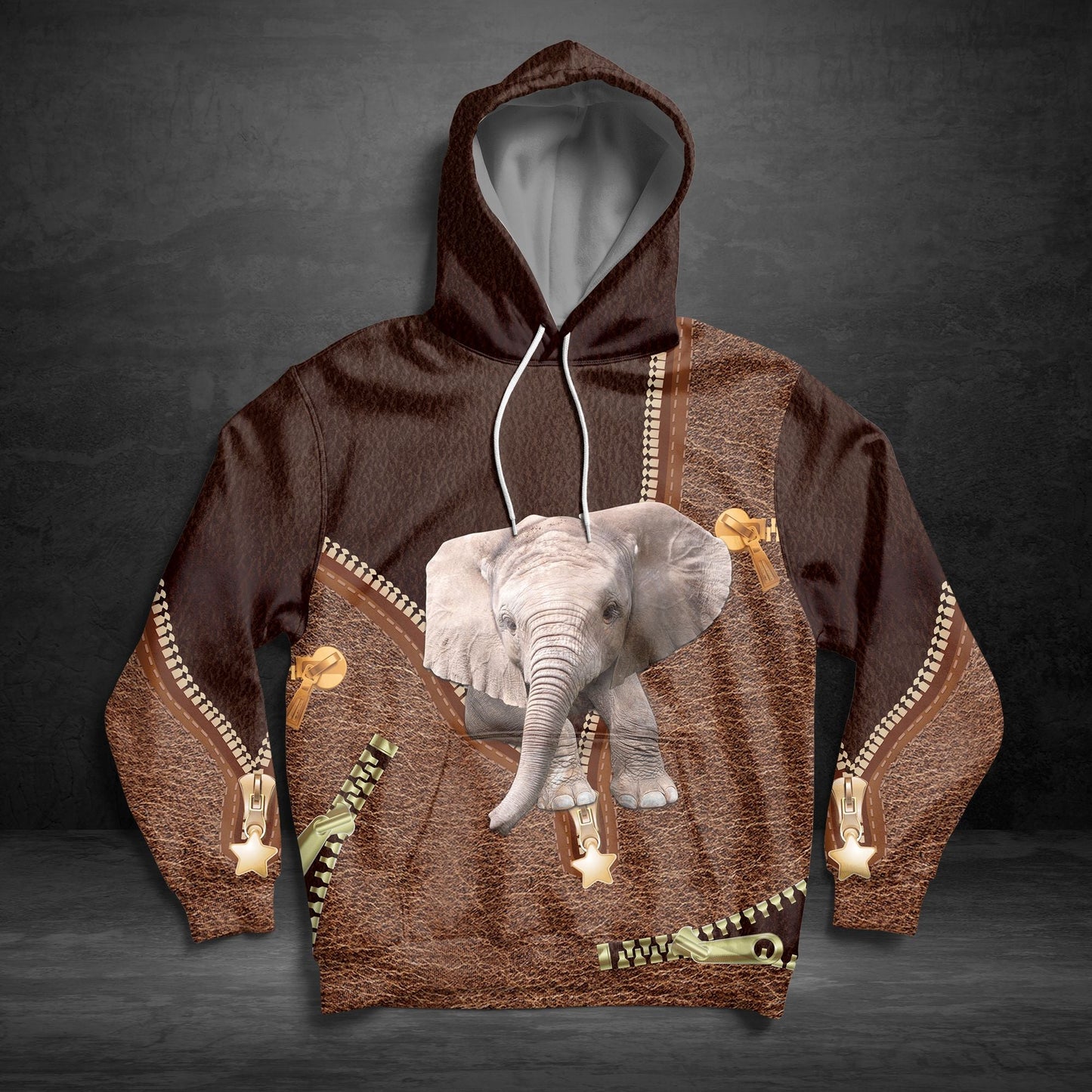 Elephant Leather Pullover Premium Hoodie, Perfect Outfit For Men And Women On Christmas New Year Autumn Winter