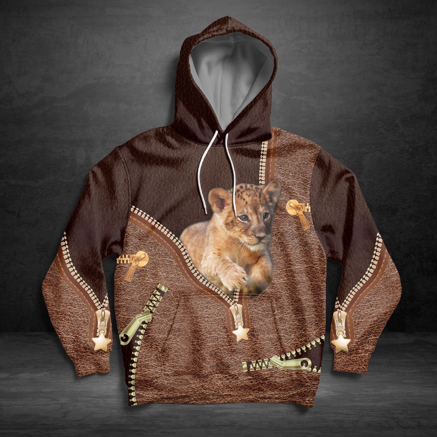 Lion Leathe Pullover Premium Hoodie, Perfect Outfit For Men And Women On Christmas New Year Autumn Winter