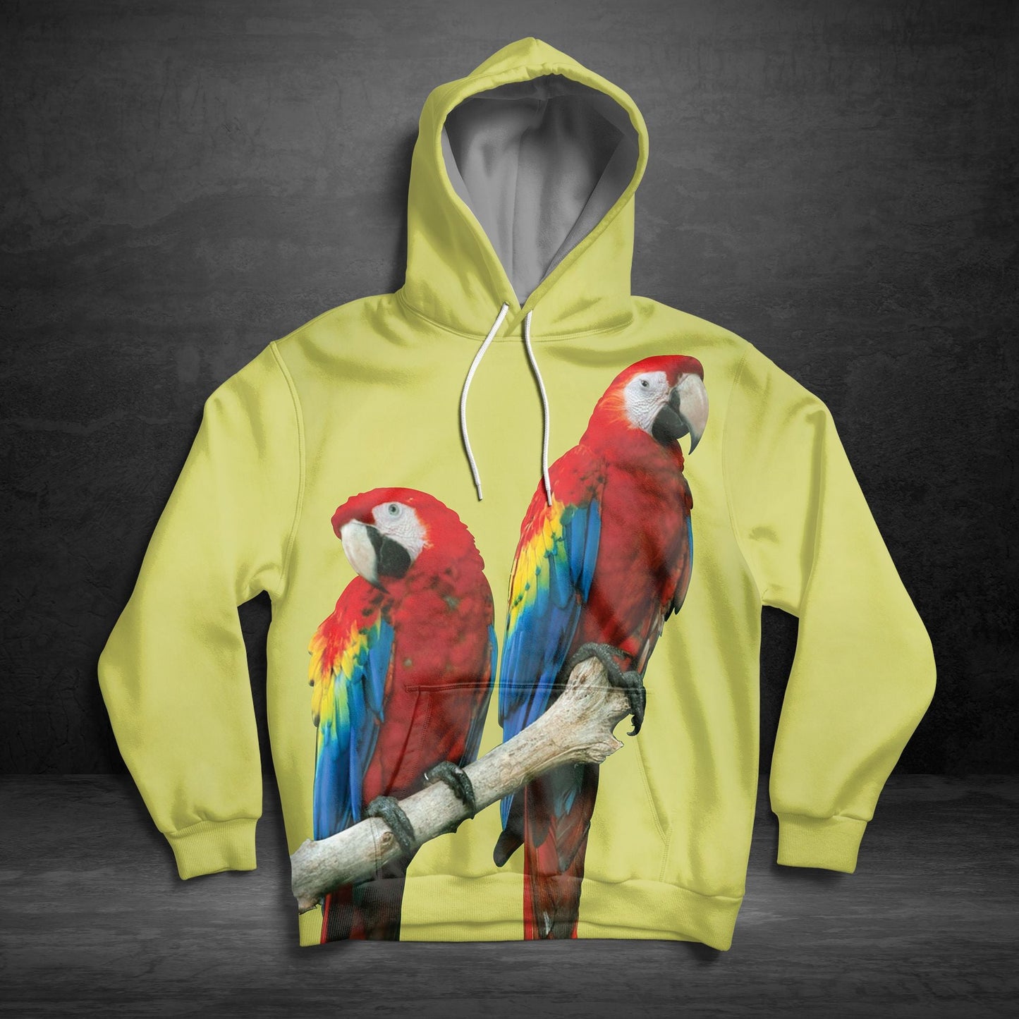 Macaw Parrot Couple Pullover Premium Hoodie Perfect Outfit For Men And Women On Christmas New Year Autumn Winter
