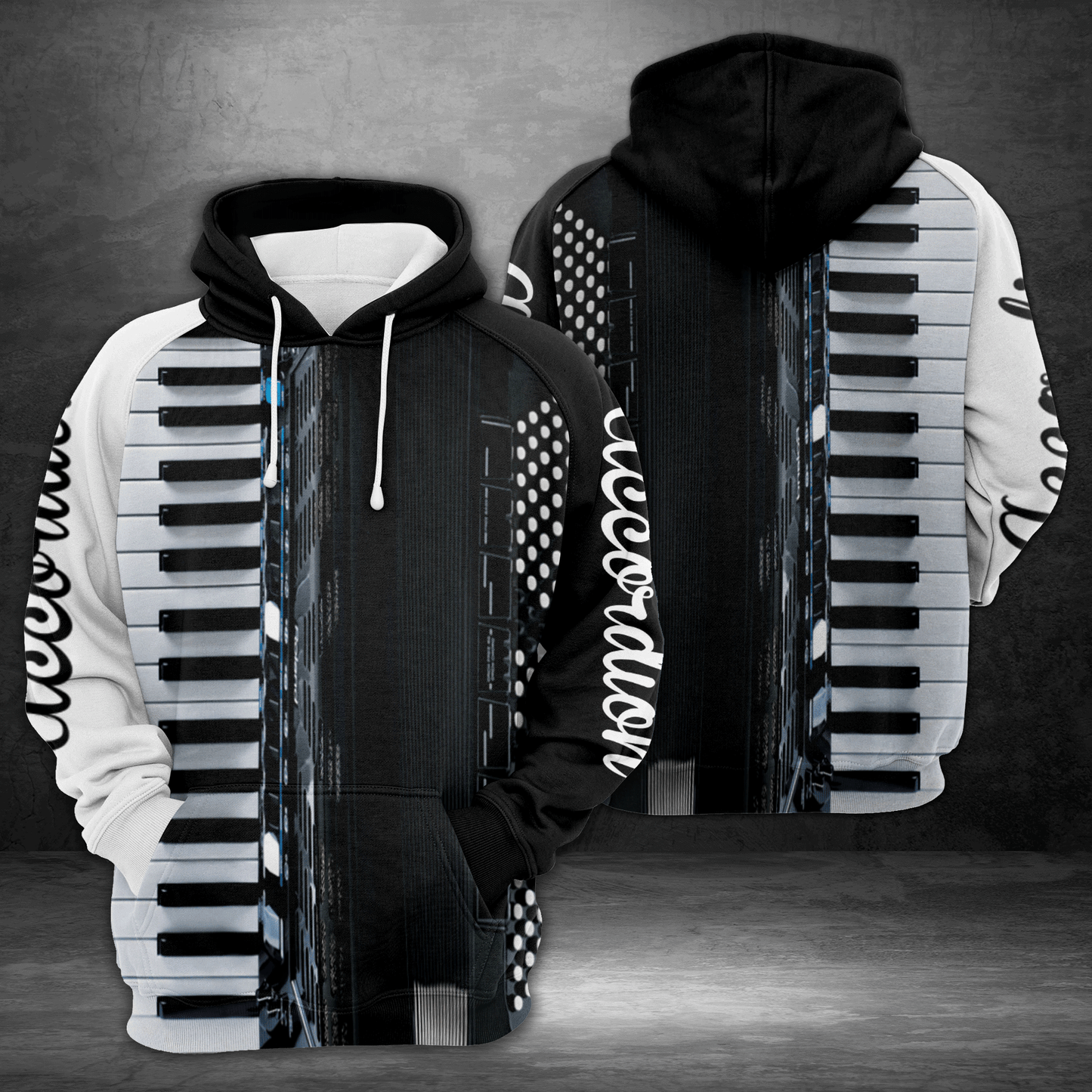 Accordion Pullover Premium Hoodie, Perfect Outfit For Men And Women On Christmas New Year Autumn Winter