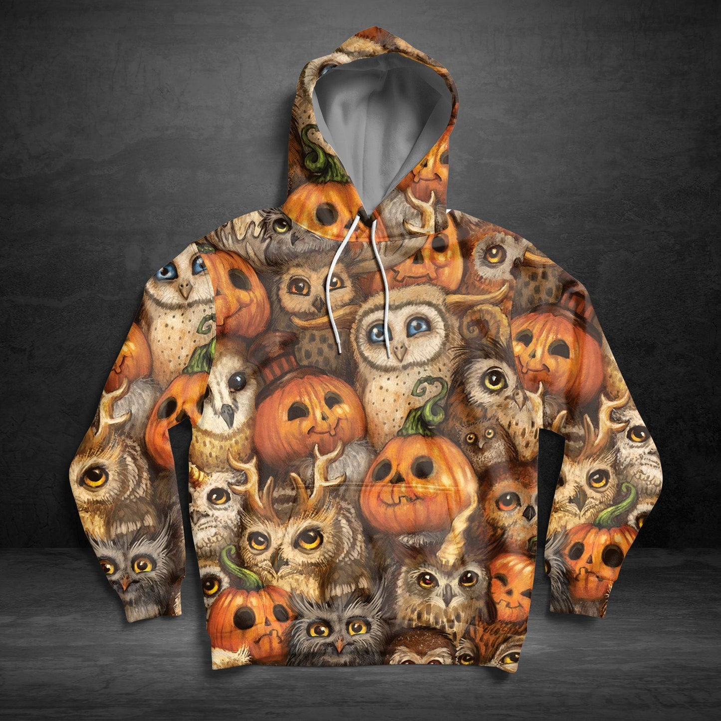 Owl Halloween Pullover Premium Hoodie, Perfect Outfit For Men And Women On Christmas New Year Autumn Winter