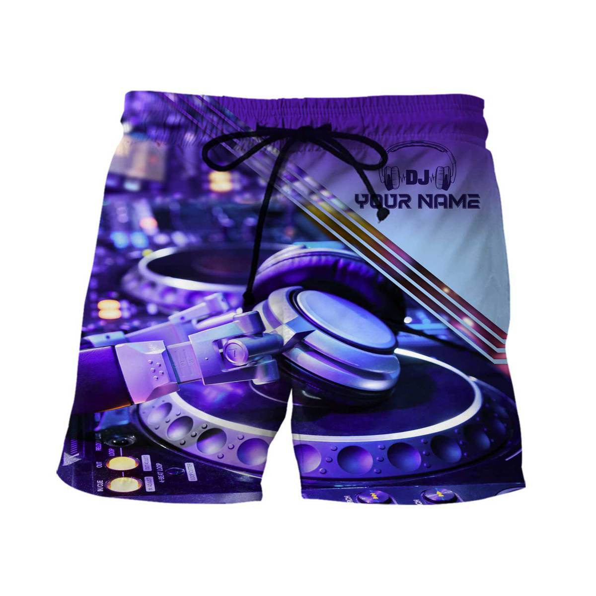Personalized Name Disc Jockey Shirts - Custom Name DJ Shirts, DJ Gear Purple Clothings, Perfect DJ Shirts for Men & Women