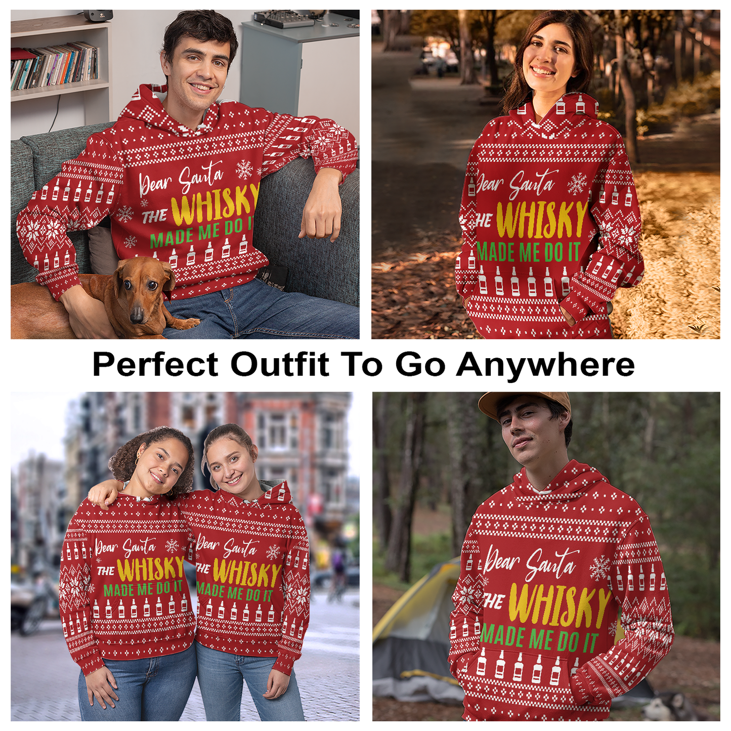 Whisky Pullover Premium Hoodie Dear Santa The Whisky Made Me Do It, Perfect Outfit For Men And Women On Christmas New Year Autumn Winter