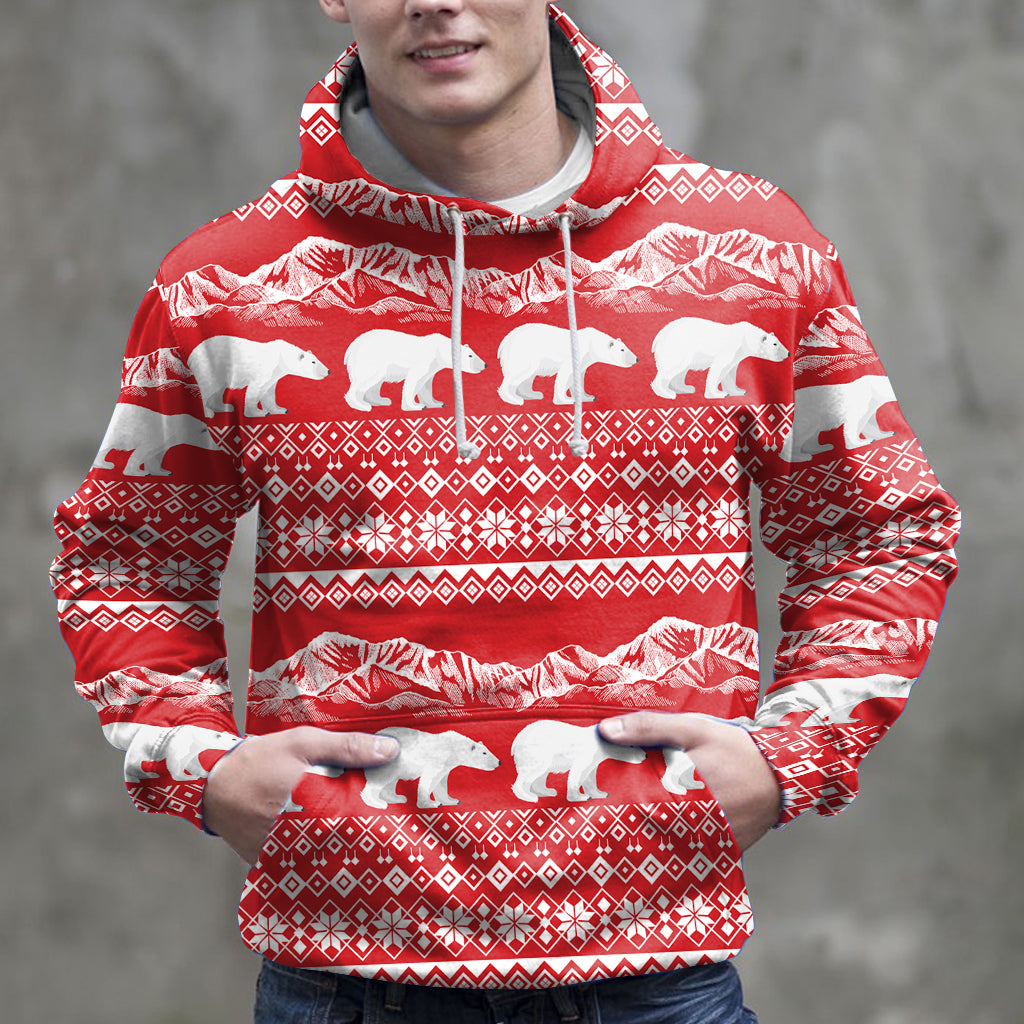 Christmas Polar Bear Pullover Premium Hoodie, Perfect Outfit For Men And Women On Christmas New Year Autumn Winter