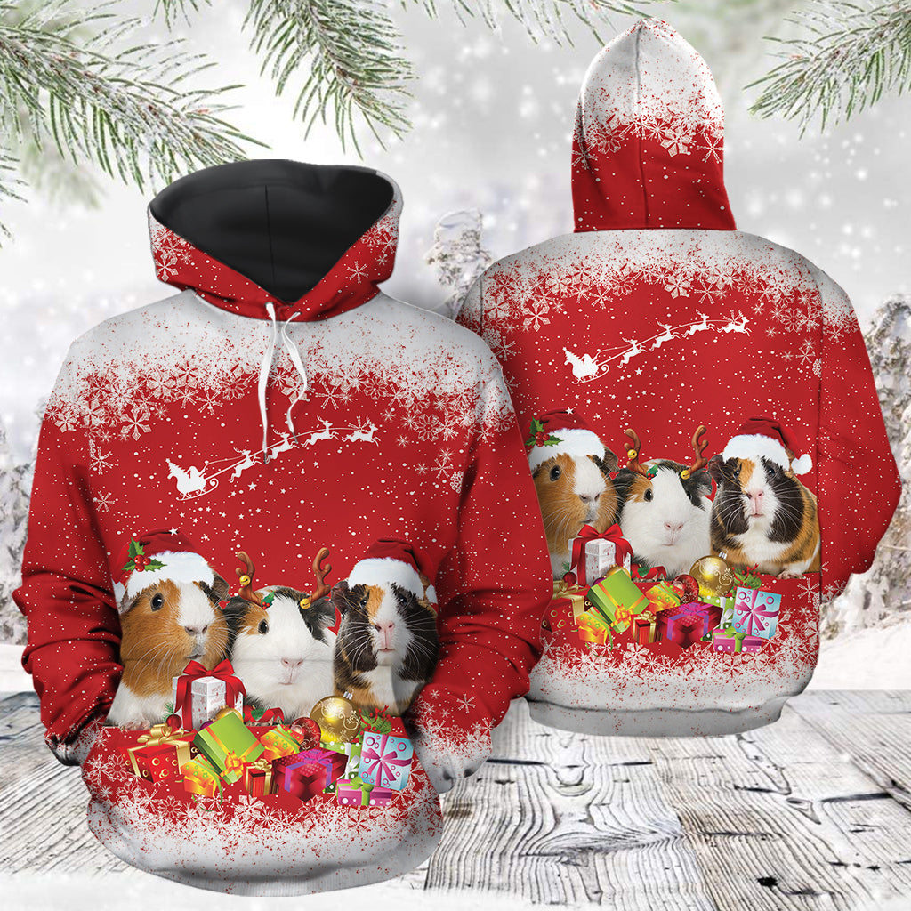 Funny Guinea Pig Christmas Pullover Premium Hoodie, Perfect Outfit For Men And Women On Christmas New Year Autumn Winter