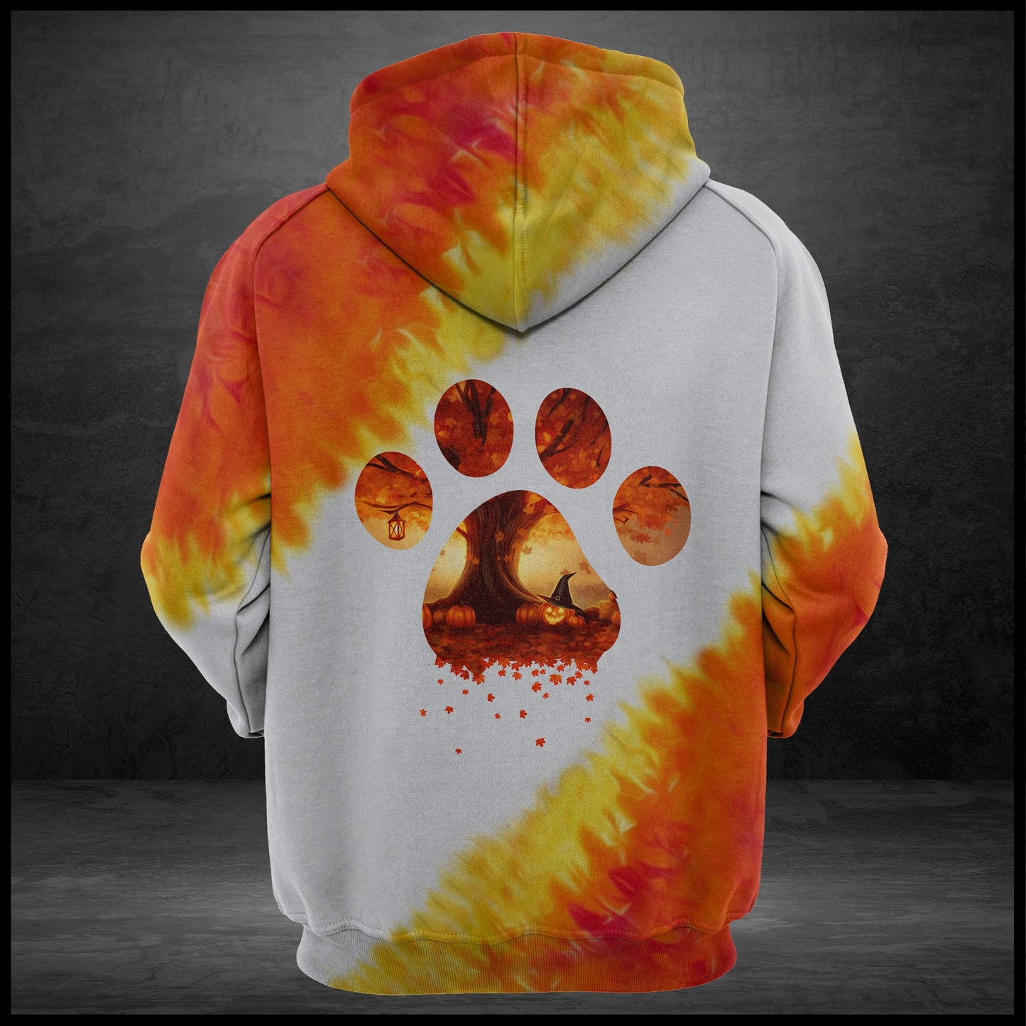 Paw Autumn Leaf Pullover Premium Hoodie, Perfect Outfit For Men And Women On Christmas New Year Autumn Winter