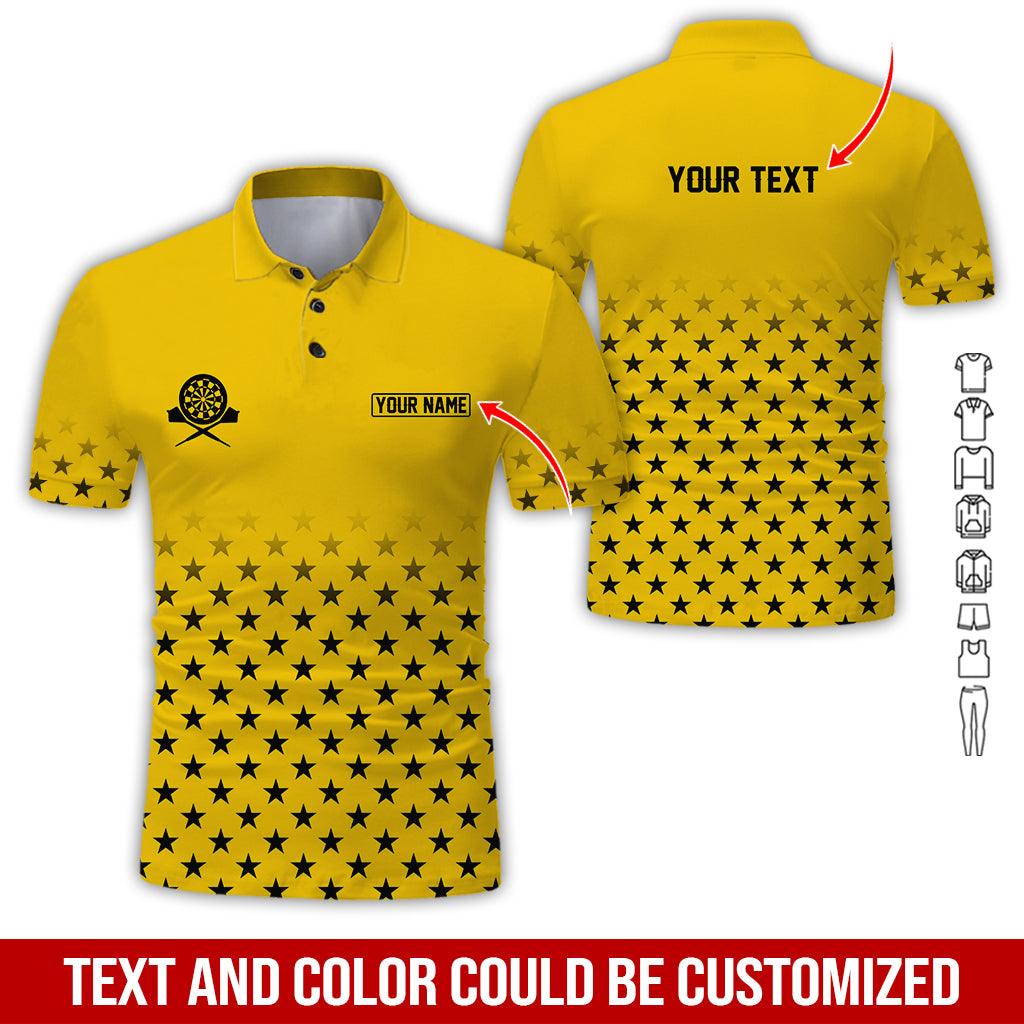 Bowling Men Polo Shirt Custom Team Name - Golden Bowling Personalized Bowling Polo Shirt - Gift For Friend, Family, Bowling Lovers