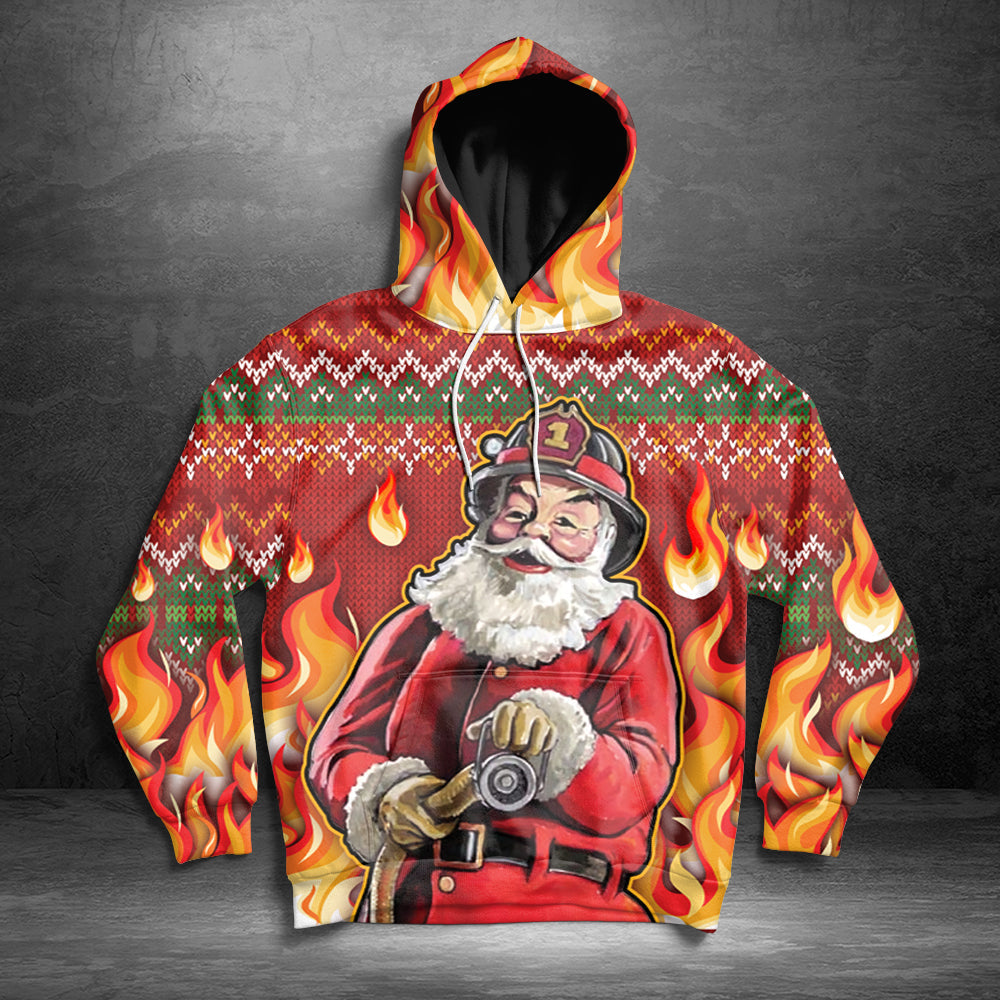 Santa Firefighter Pullover Premium Hoodie I Lost My Santa Suit, Perfect Outfit For Men And Women On Christmas New Year Autumn Winter