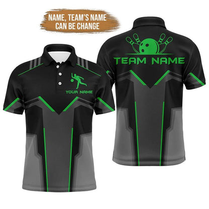 Bowling Custom Men Polo Shirt - Custom Team Name Polo Bowling Shirt for Men Personalized Bowling Polo Shirt - Gift For Friend, Family