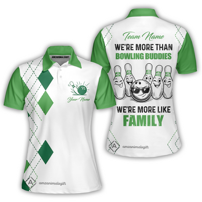Customized Bowling Team Jersey, We're More Than Bowling Buddies, We're More Like Family Bowling Team Shirt