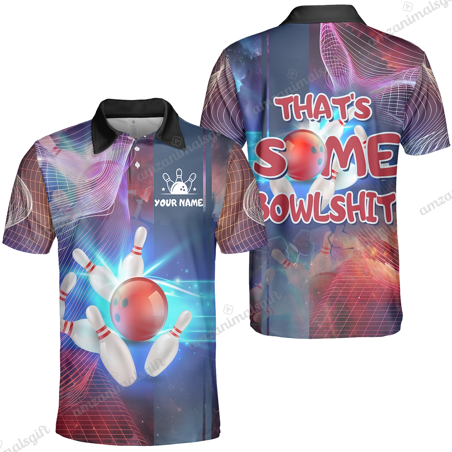Custom Bowling Jersey Team Shirt, Bowling Shirt That’s Some Bowlshit, Funny Bowling Shirt Personalized Name