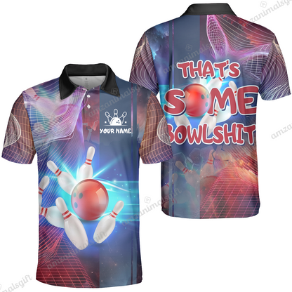 Custom Bowling Jersey Team Shirt, Bowling Shirt That’s Some Bowlshit, Funny Bowling Shirt Personalized Name