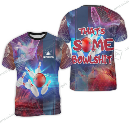 Custom Bowling Jersey Team Shirt, Bowling Shirt That’s Some Bowlshit, Funny Bowling Shirt Personalized Name