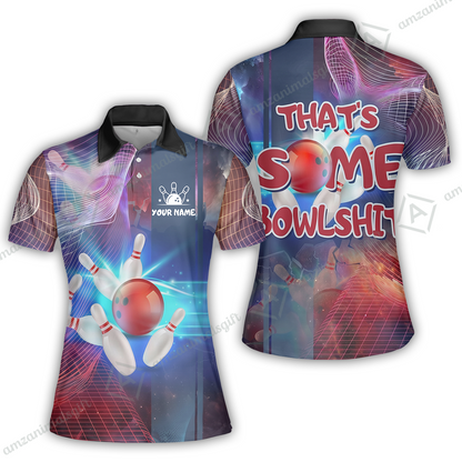 Custom Bowling Jersey Team Shirt, Bowling Shirt That’s Some Bowlshit, Funny Bowling Shirt Personalized Name