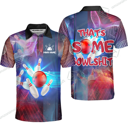 Custom Bowling Jersey Team Shirt, Bowling Shirt That’s Some Bowlshit, Funny Bowling Shirt Personalized Name