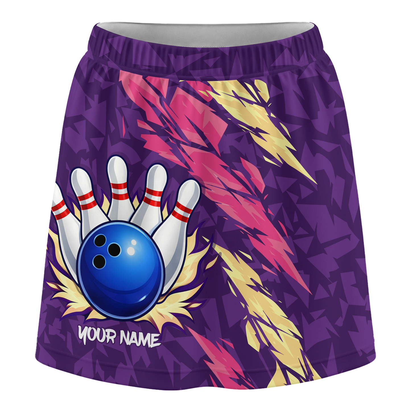 Customized Bowling Trouser Skirts With Shorts Underneath, Bowling Ion Max Bowling Ball Purple Fire Strike With Pockets