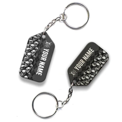 Personalized Name Billiard I Beat People With A Stick Acrylic Keychain - Christmas Gift For Billiard Lovers, Billiard Team Players