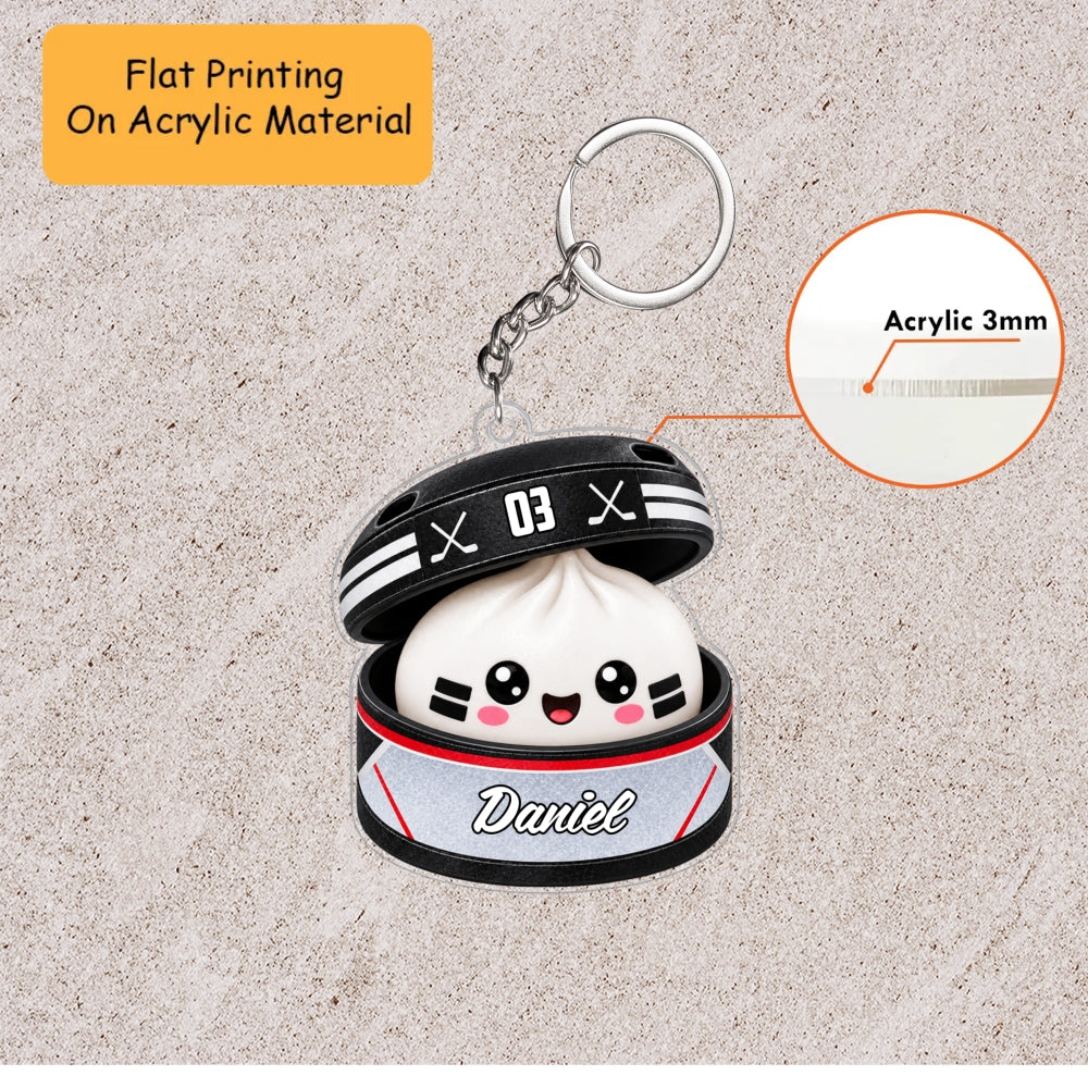 Personalized Sports Dumpling Christmas Ornament, Cute Bao Bun In Sports Ball Steamer, Custom Ornament Christmas Gift, Keychain Christmas, Car Ornament Christmas