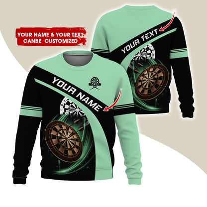 Customized Name & Text Darts Sweatshirt, Personalized Darts Is My Life Sweatshirt For Men & Women - Gift For Darts Lovers, Darts Players