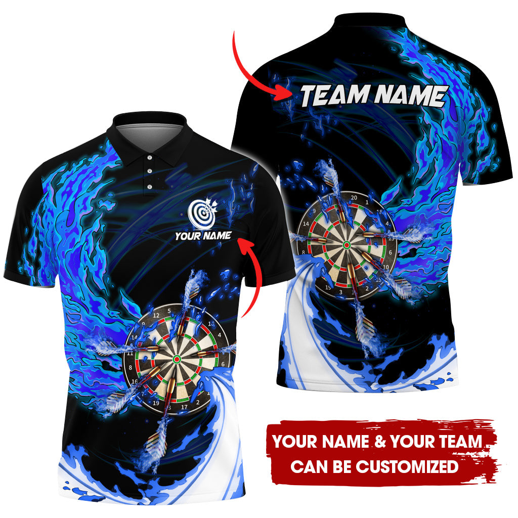 Customized Breath Of Fire Darts Men Polo Shirt, Custom Darts For Team Polo Shirt For Men, Perfect Gift For Darts Lovers, Darts Players