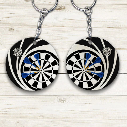 Knapp Vorbei Darts Acrylic Keychain For Darts Players - Christmas Gift For Darts Lovers, Family, Friends