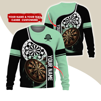 Customized Name & Text Darts Sweatshirt, Personalized Darts Team Sweatshirt For Men & Women - Gift For Darts Lovers, Darts Players