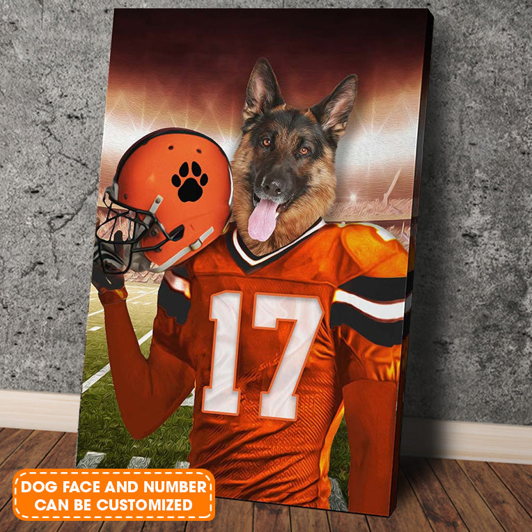 The Cincinnati Fan Custom Pet Face Portrait Canvas - Pet Painting Portrait Canvas, Wall Art - Perfect Gift For The Cincinnati Fan, Pet Lovers