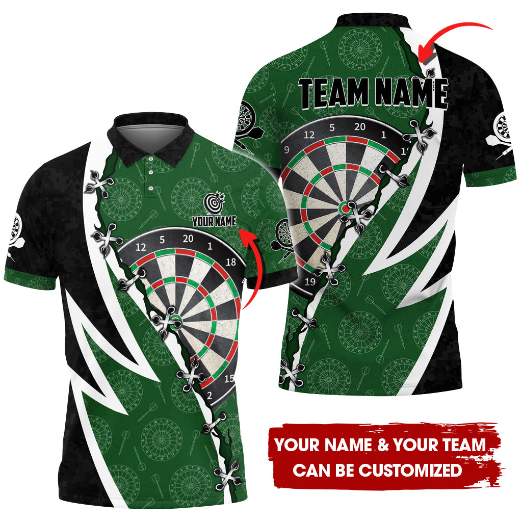Customized Wing Darts Men Polo Shirt, Custom Darts For Team Polo Shirt For Men, Perfect Gift For Darts Lovers, Darts Players
