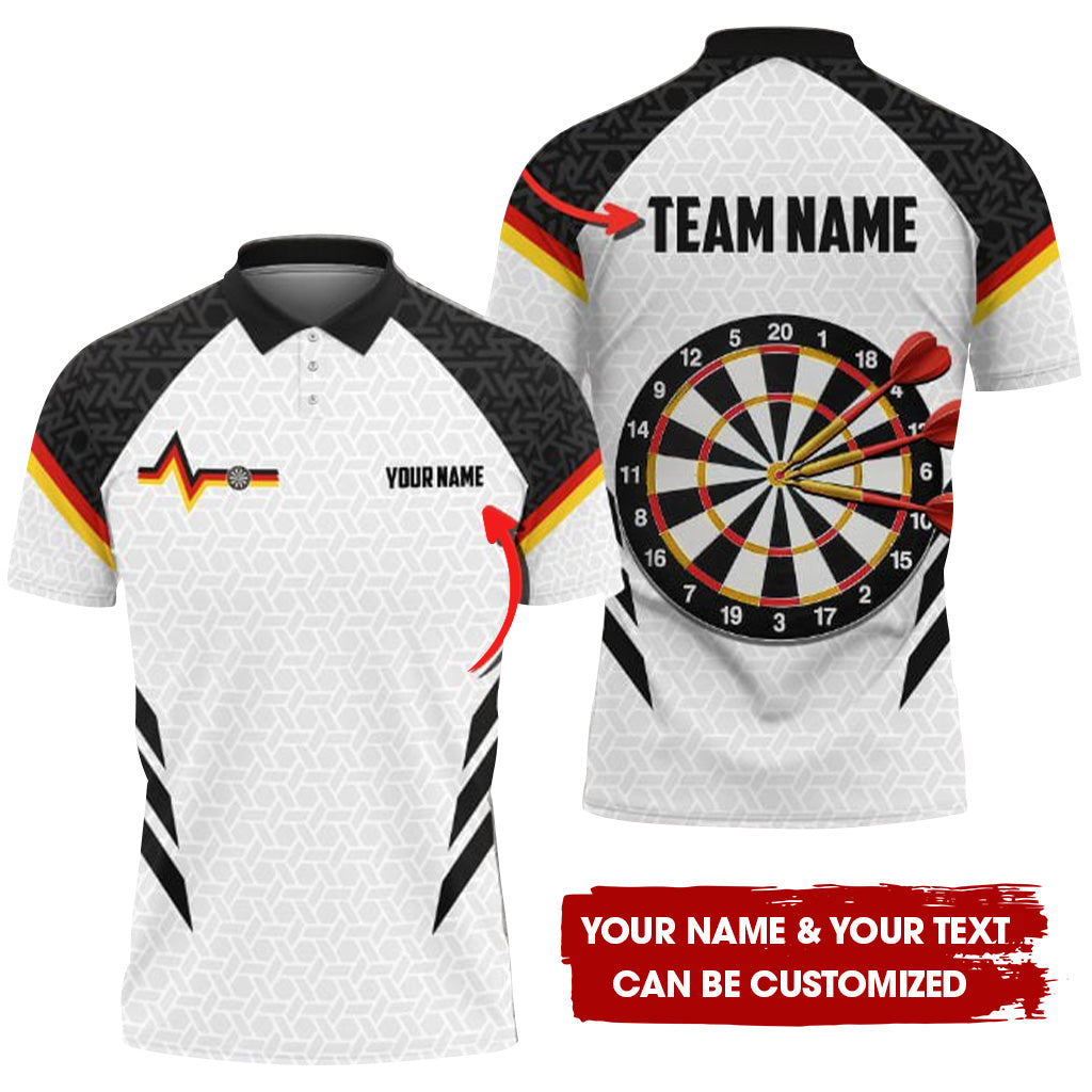 Custom Germany Darts Men Polo Shirt, Personalized Darts For Team Polo Shirt For Men, Perfect Gift For Darts Lovers, Darts Players