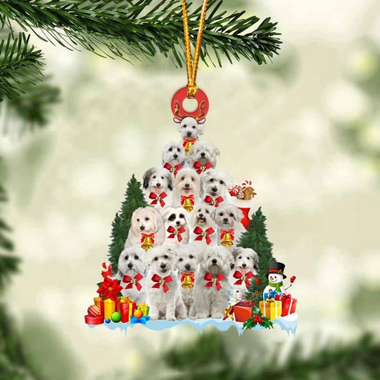 Coton De Tulear Acrylic Christmas Ornament, Coton De Tulear Christmas Tree & Gift Acrylic Ornament for Dog Lover, Christmas, New Year