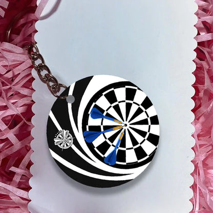 Knapp Vorbei Darts Acrylic Keychain For Darts Players - Christmas Gift For Darts Lovers, Family, Friends