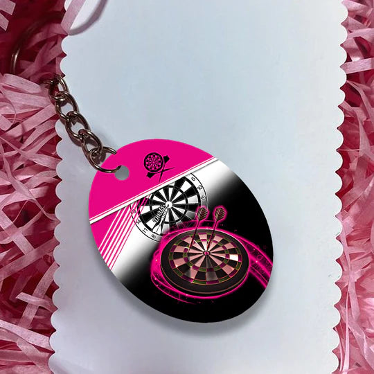 The Coolest Girls Throw Darts Acrylic Keychain For Darts Players - Christmas Gift For Darts Lovers, Darts Team, Family, Friends