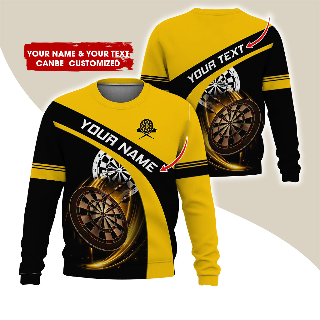 Customized Name & Text Darts Sweatshirt, Personalized Darts Is My Life Sweatshirt For Men & Women - Gift For Darts Lovers, Darts Players