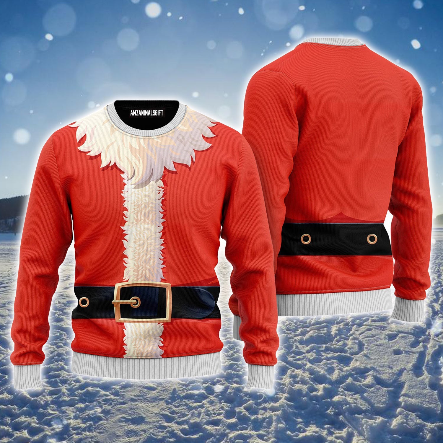 Santa Claus Costume Cosplay Pattern Ugly Christmas Sweater, Funny Christmas Ugly Sweater For Men & Women - Perfect Gift For Christmas, Friend, Family