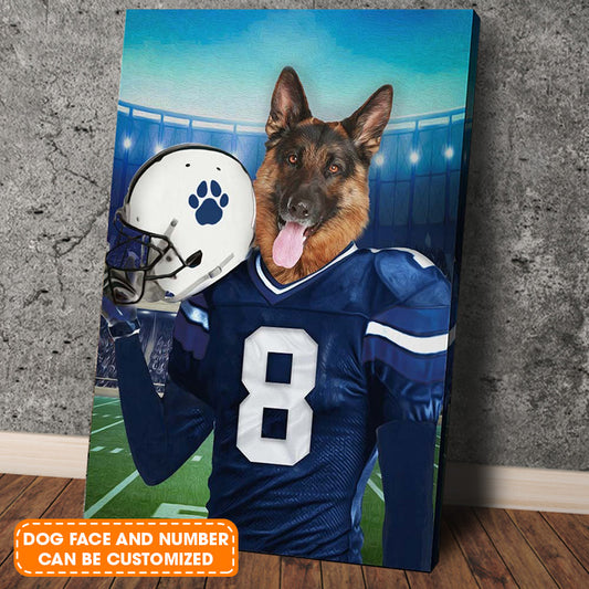 Indianapolis Fan Custom Pet Face Portrait Canvas - Pet Painting Portrait Canvas, Wall Art - Perfect Gift For Indianapolis Fan, Pet Lovers