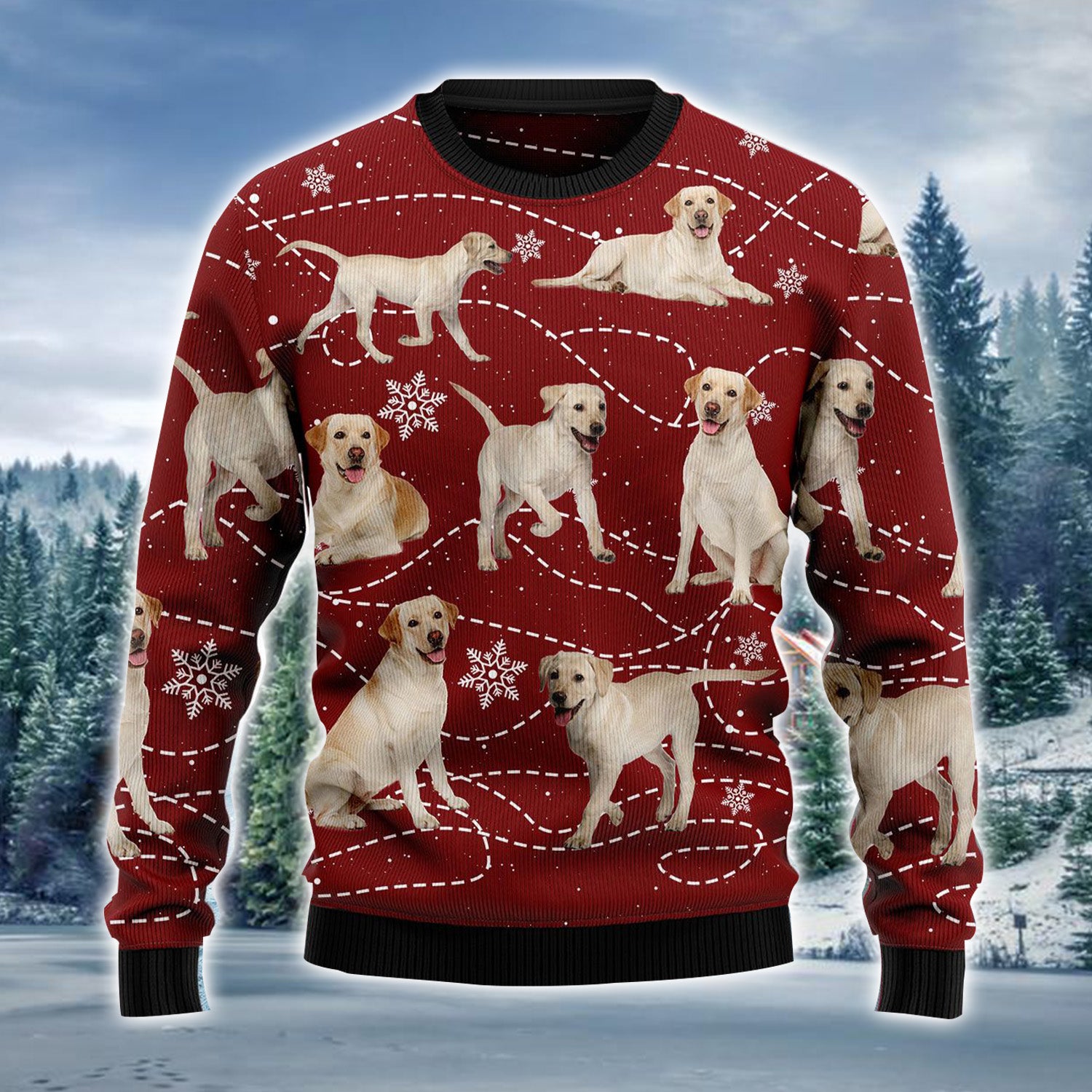 Labrador Retriever Xmas Ugly Christmas Sweater For Men & Women, Perfect Outfit For Christmas New Year Autumn Winter