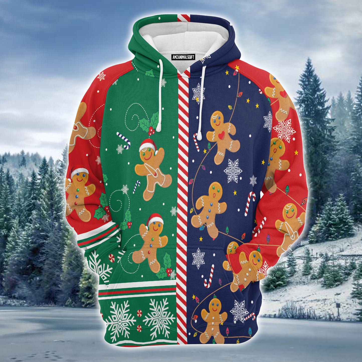 Gingerbread Christmas Cookies Premium Christmas Hoodie, Funny Christmas Unisex Hoodie For Men & Women - Perfect Gift For Christmas, Friends, Family